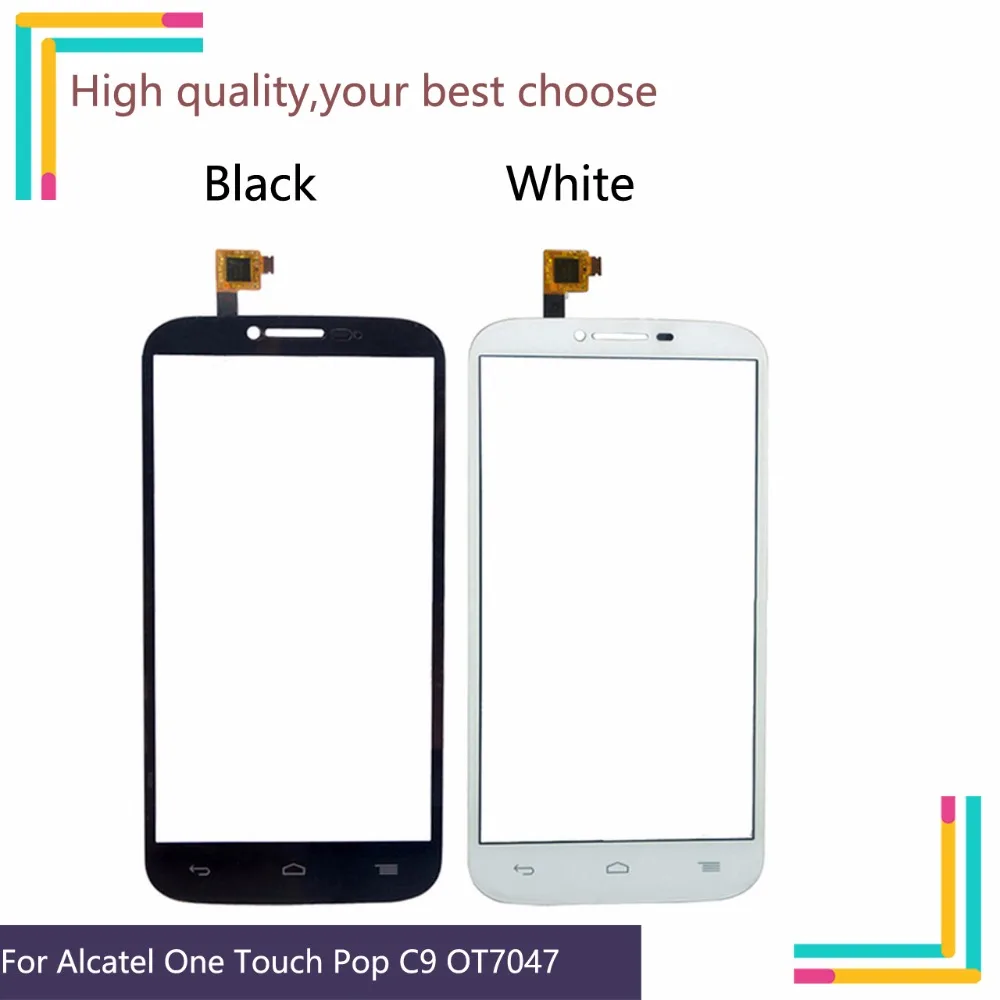 5," для Alcatel One Touch Pop C9 7047 7047D OT7047 сенсорный экран Сенсорная панель сенсорная панель дигитайзер Переднее стекло без ЖК-дисплея