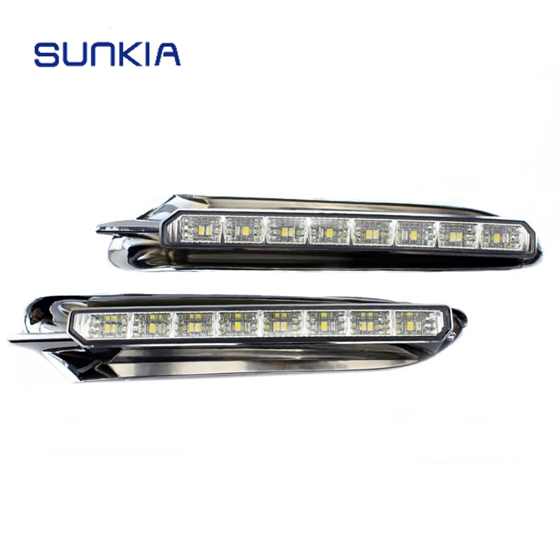 

SUNKIA 2Pcs/Set Waterproof LED Daytime Running Light DRL For Buick Encore With Turning Signal Lights Dimmed Function