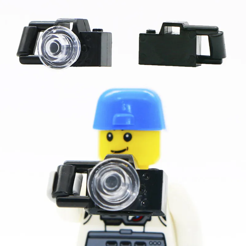

Figure City Accessories Building Blocks Camera Lens Utensil Tripod Makers MOC Parts Bricks Compatible Friend Toys for child C010