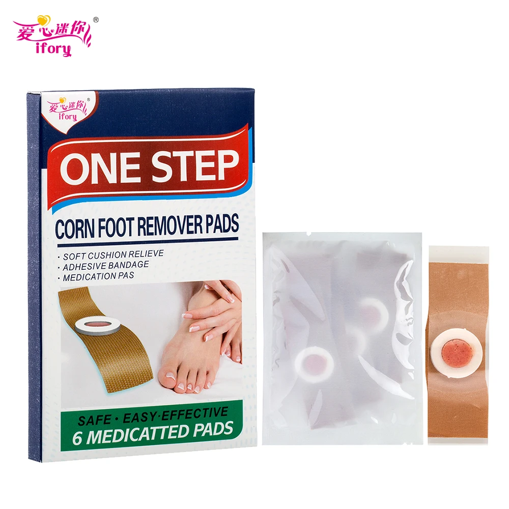 Ifory 12 Pieces/2 Boxes Foot Corn Remover Feet Pain Relieve Patch