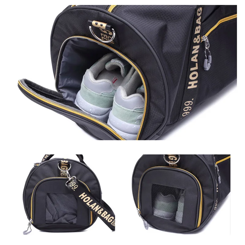 Спортивная сумка для фитнеса для мужчин цилиндрическая спортивная сумка для женщин для спортивного зала и фитнеса Полиэстер Спорт на