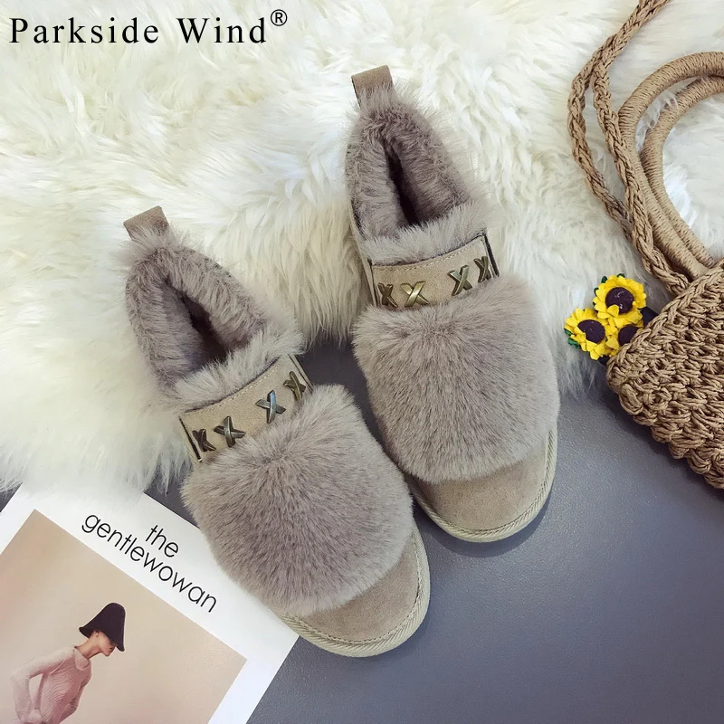 

Parkside Wind Winter Women Boots Outdoor Warming Casual Shoes Rivet Slip-on Snow Boots Women Ankle Boots Footwear XWA2534-45