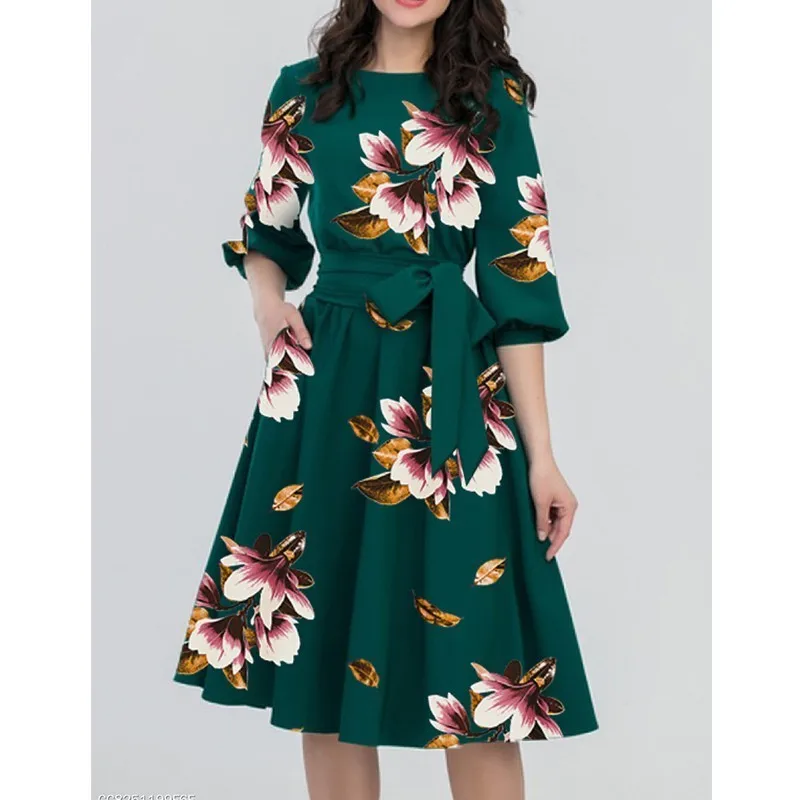 

2019 Spring O-neck Long Maternity Dresses for Pregnant Women Clothes Flowers Print Pregnancy Dress Gravidas Maternity Gown