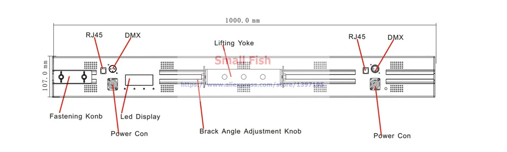 Бесплатная доставка 4 шт./лот SMD5050 RGB 3 цвета длинная полоса светодио дный бар огни каждый светодио дный может быть контроль светодио дный