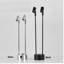 Светодиодный точечный светильник с бесплатной подзарядкой, 2 Вт, 6 Вт, 2 головки, поворотная аварийная Светодиодная лампа для шкафа, дисплей, сварка, вечерние лампы для украшения