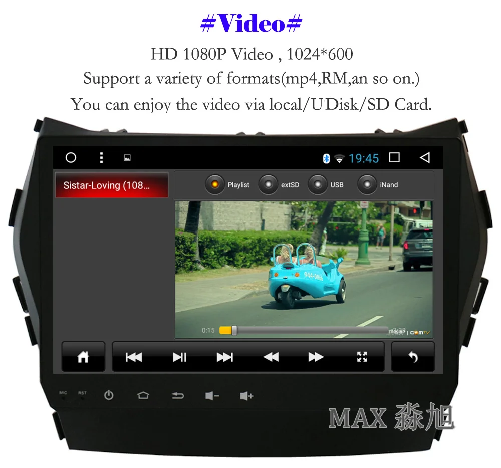 Best MAX Android 8.1.0 GPS Navigation System For Hyundai IX45 Santa Fe 2013 2014 2015 Car Radio RDS 4G WiFi Bluetooth SWC Free Map 6