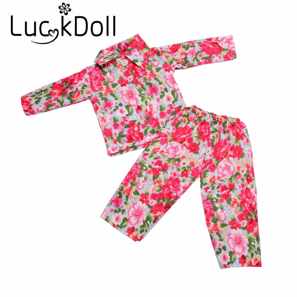 

Doll Clothes cute pajamas Fit 18 Inch Doll for Chrid Christmas Gift