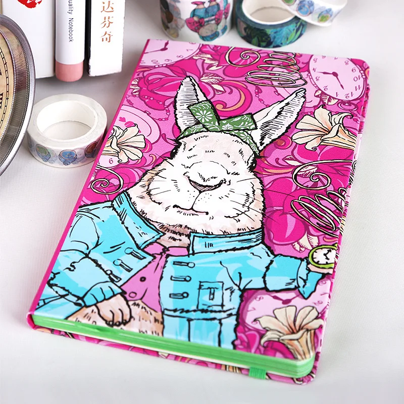 

Colorful Crazy Rabbit Cartoon Cute Notebook A5 Diary Journal School Stationery Notebook