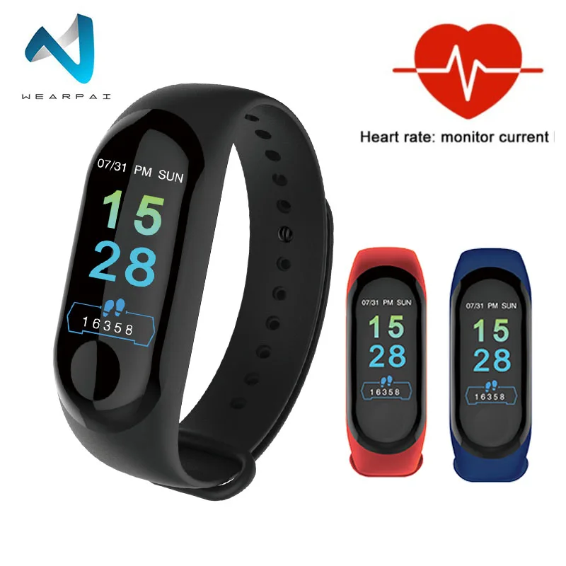 Wearpai M3 для мужчин Wo s SmartWristband сна приборы измерения артериального давления фитнес