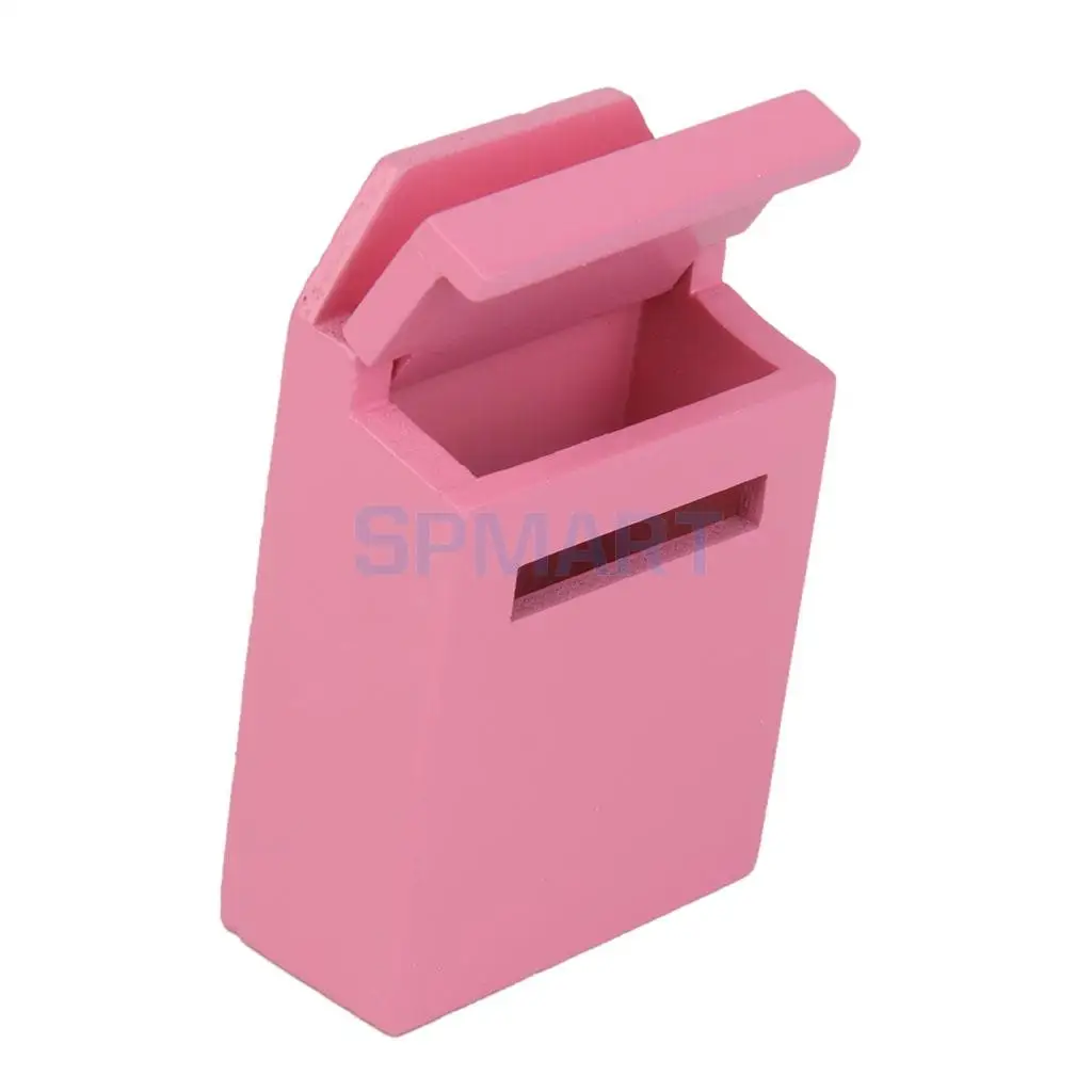 Dollhouse Miniature Wooden Mail Box 1/12 Scale Pink Furniture Toys