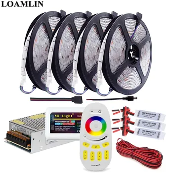 

RGB Led Strip 5050 30Leds/m Flexible Light Milight Remote RGB Led Controller Amplifier DC12V Led Transformer Power Supply Kit
