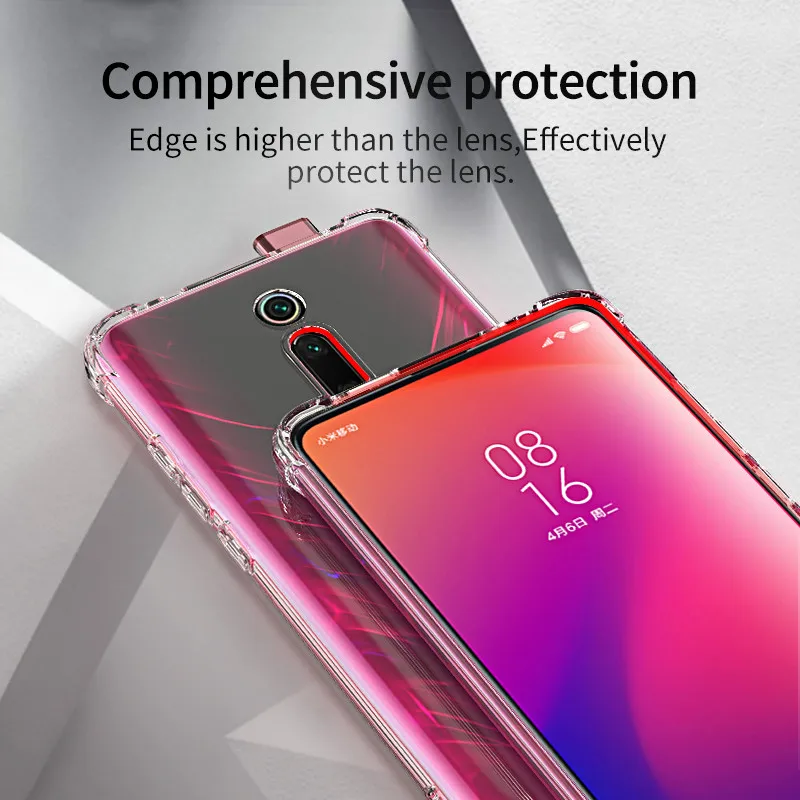 Чехол для Xiaomi Redmi K20 Pro ударопрочный чехол из ТПУ прозрачный защитный K20|Бамперы| |