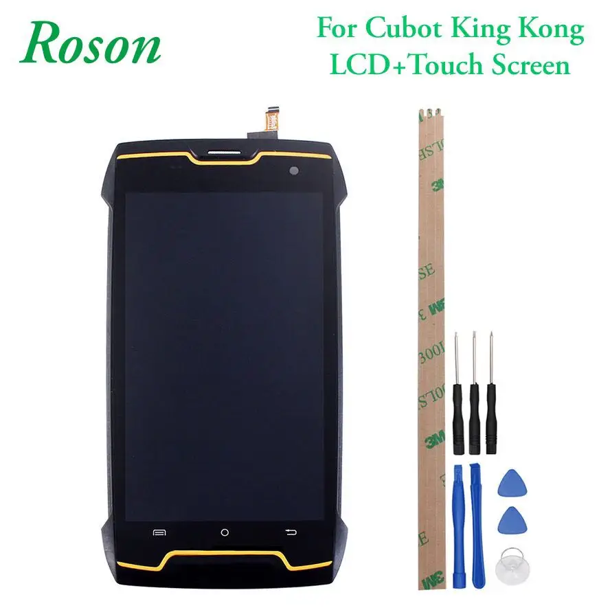 

Roson for Cubot KingKong LCD Display and Touch Screen With Frame Assembly Replacement +Tools +Adhesive For Cubot KingKong