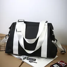 Просто для мужчин и женщин большая емкость короткая дорожная сумка багаж сумка прочная на молнии большой карман Повседневная сумка