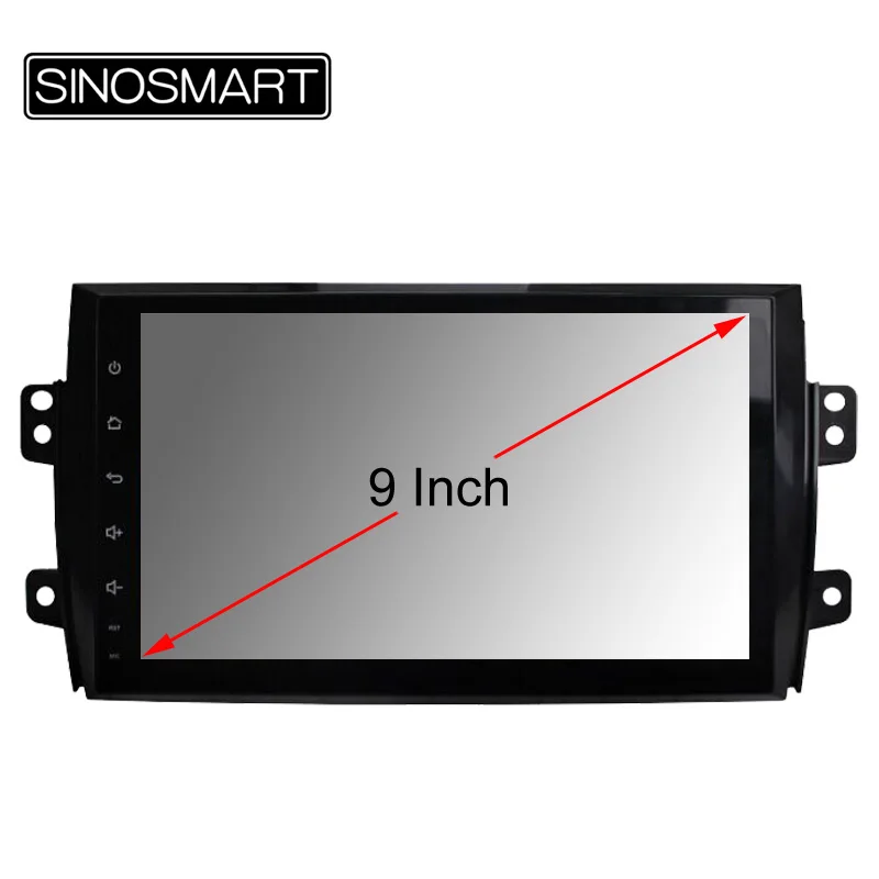 Perfect SINOSMART 2.5D IPS/QLED 1G/2G Car Navigation GPS Player for Suzuki SX4 Fiat Sedici Hatchback 2006-2012 32EQ DSP, 4G RAM Optional 1