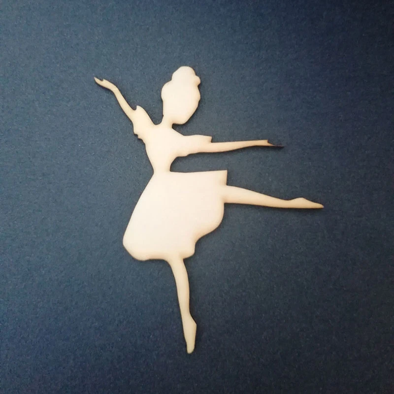 Ballerina Decoration Unfinished Dance Decor Ballerina Decor Ballerina Wooden Cutouts Ballerina Wood Ballerina Wall Art Laser Cut