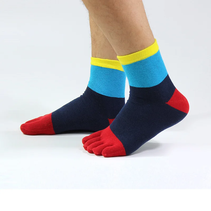 VERIDICAL, носки с пятью пальцами, хлопковые, хорошего качества, цветные носки с пальцами, meias masculino, мужские короткие носки, 5 пар/лот