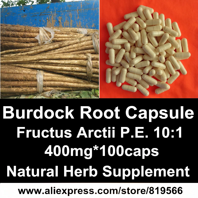 

Gold Burdock Roots Extract Capsules Natural Arctium Lappa P.E Caps Dietary Supplements Organic Herbal Burdocks