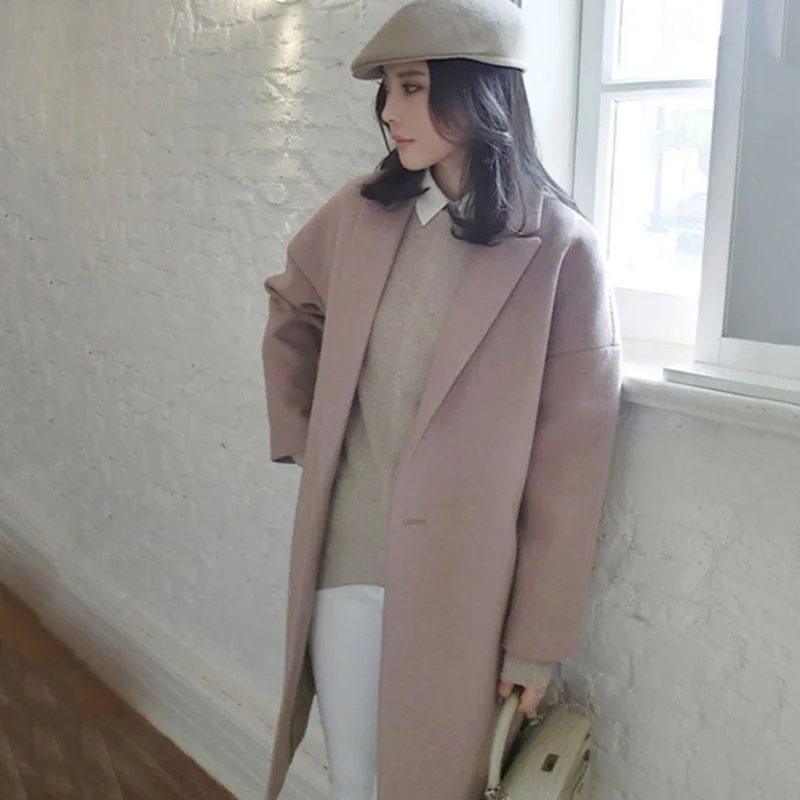 

Women Casual Winter Jacket Overcoat Slim Fit Long Cardigan Coat Tops Outwear TY66