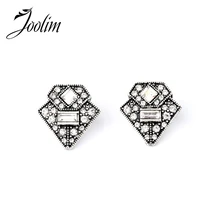 Ювелирные изделия joolim оптом/Винтажные простые серьги-гвоздики из чистого камня, модные ювелирные изделия