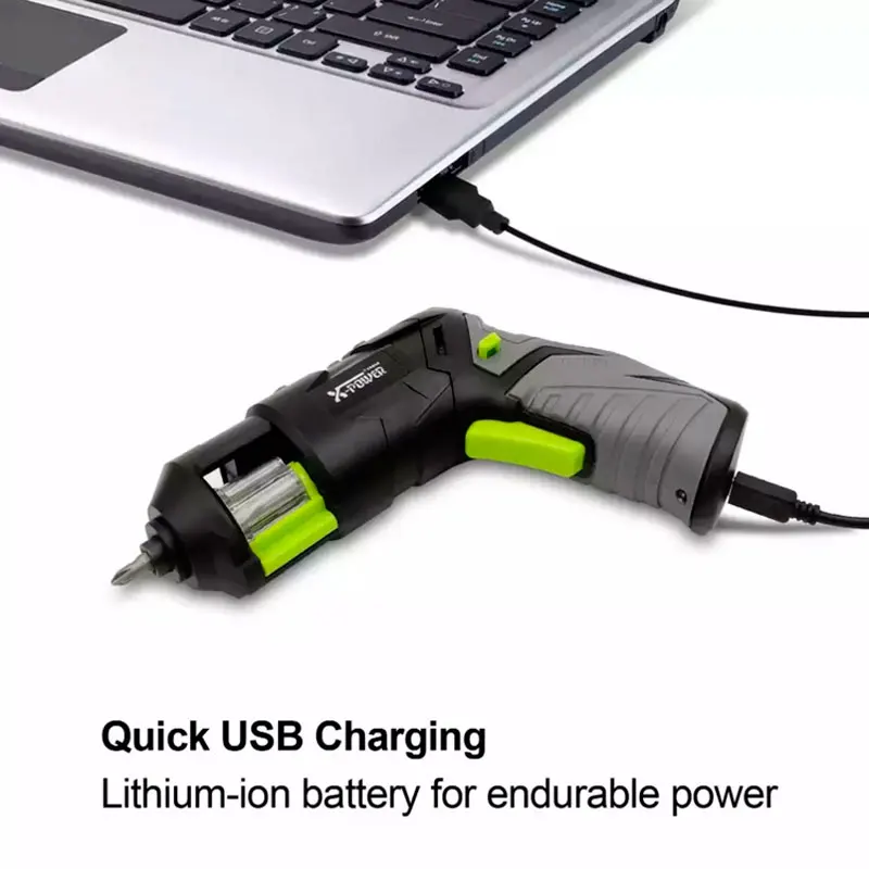

3.6V lithium rechargeable electrical screwdriver with folding handle