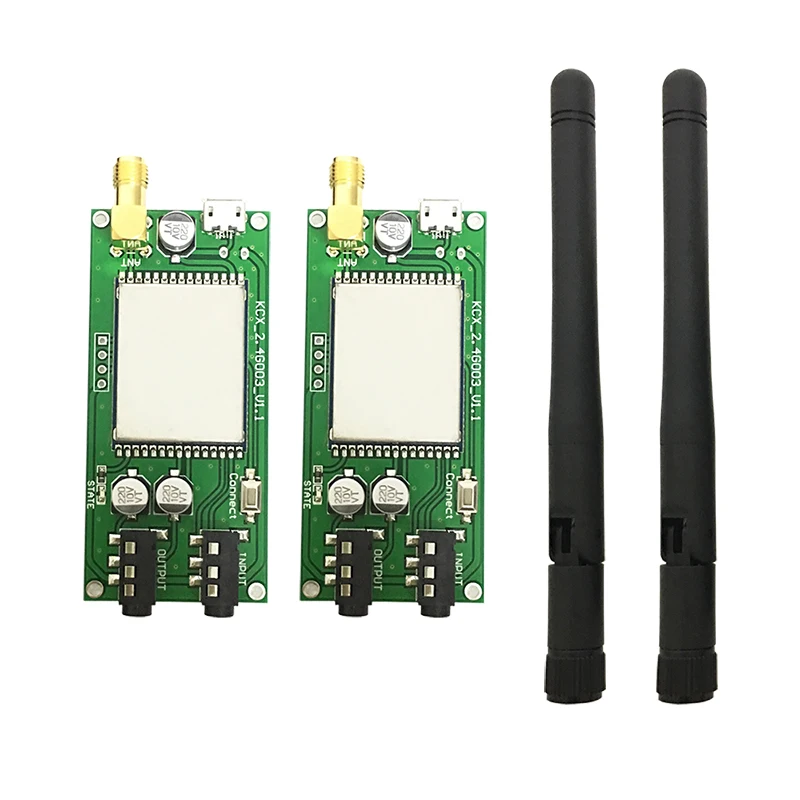 2.4G ISM HIFI two way Wireless Stereo Audio Transmitter Receiver 24Bit