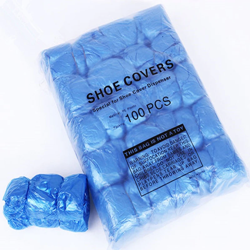  200 PCS PE Shoe Cover Machine Shoe Cover Blue Disposable Convenient And Comfortable Model House Hig