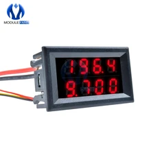 0,28 INCH 0,28 INCH двойной цифровой светодиодный Дисплей амперметр вольтметр автомобиля Напряжение измеритель тока DC 0-200V 10A 5 проводов от 80 до 106 кПа 4 Бит