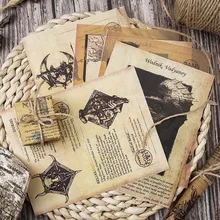 8 páginas de libros antiguos de Pc Material de monstruo papel basura diario planificador artesanal Scrapbooking Vintage decorativo DIY artesanía álbum de fotos