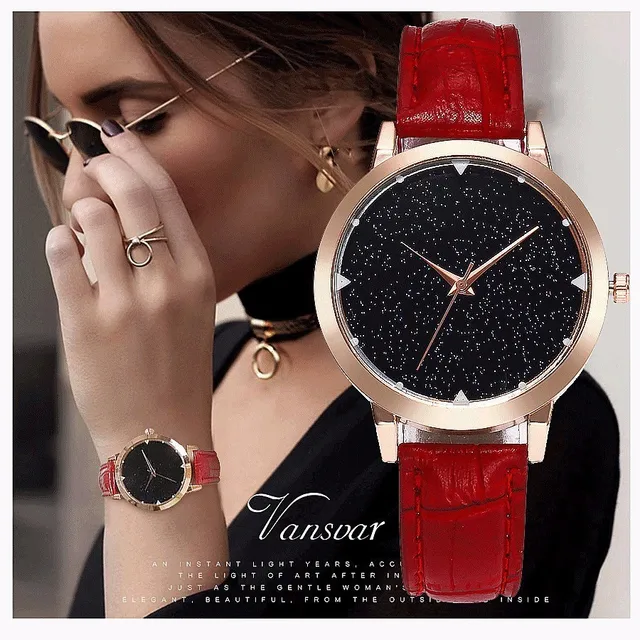Vansvar Brand Women Watch Luxury Casual Simple Quartz Clock For Women Leather St Vansvar Brand Women Watch Luxury Casual Simple Quartz Clock For Women Leather St