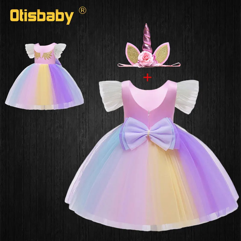 

Children Christmas Girl Princess Pony Party Lol Unicorn Tutu Birthday Dress Kids Horse Gown Prom Girls Clothes Halloween costume