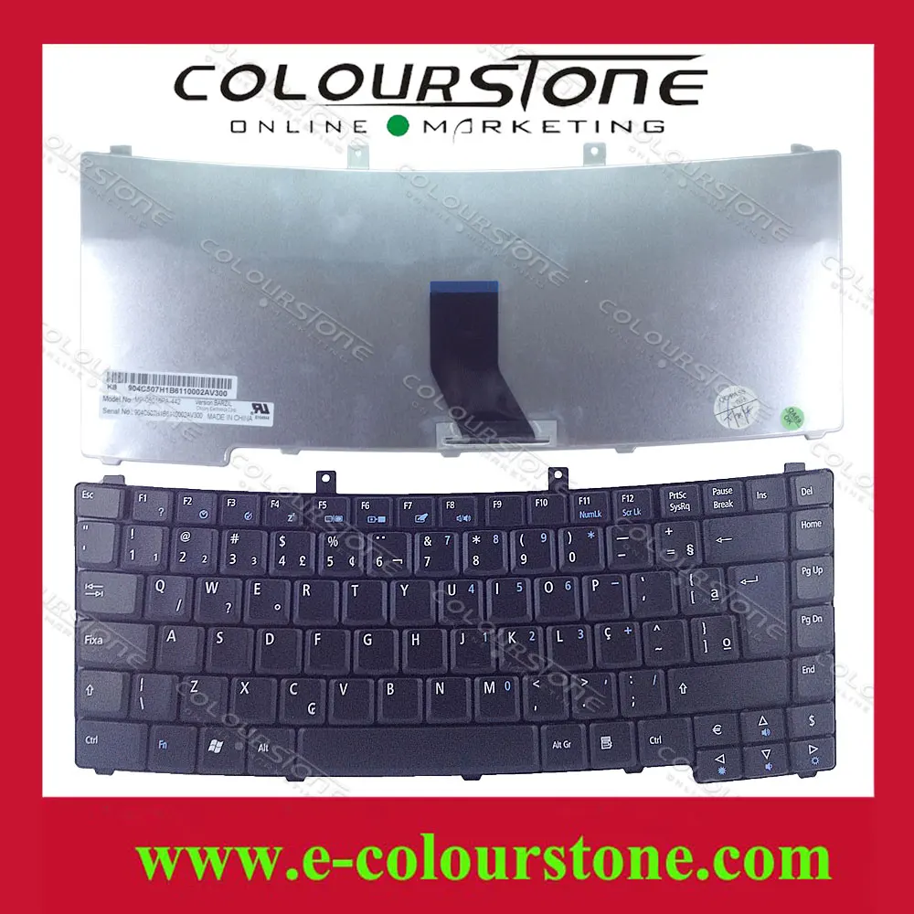 Laptop Keyboard For Acer TravelMate 2300 2310 4000 TM2300 TM2310 TM4000 Series Brazil BR Black Keyboard Teclado keyboard-in Replacement Keyboards from ...