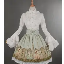 Neverland по индивидуальному заказу империи талии муха юбка сладкий печатных Лолита юбка для девочки