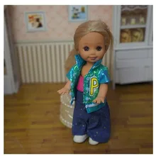 Very cute clothes pant dress for Barbie sister little kelly doll BBI00669B