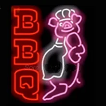 Барбекю неоновых ламп знак неоновый свет знак для дома Пивной бар Паб игровая комната Ручной Настоящее Стекло трубки изготовление размеров под заказ Дизайн 19 х 15 дюймов VD
