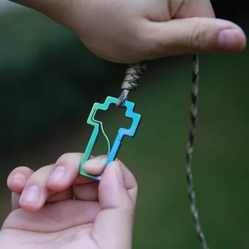 

D2 Stainless Steel Multipurpose mountaineering buckle 10-shaped fast hook 3 chromium 13 material high strength EDC tools