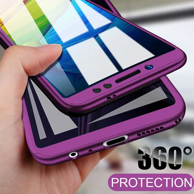 

ZNP 360 Degree Protection Case For Xiaomi Redmi Note 7 6 5 With Glass Full Cover For Redmi Note 5 6 Pro Redmi Note 7 Phone Case