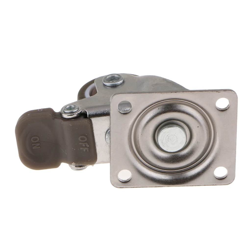 Heavy Duty Swivel Bearing Caster Wheels Rubber Base with Top Plate