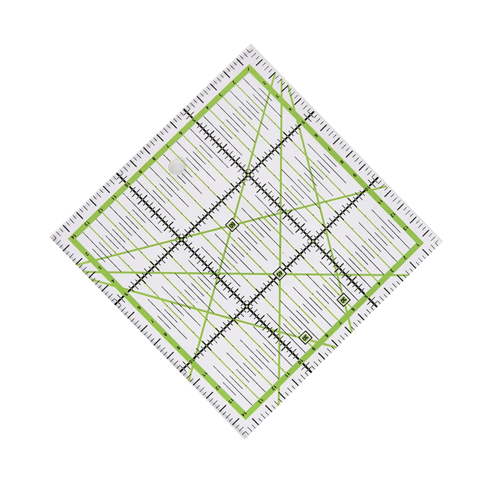 5.91 "" x5.91 "" * 0.2 см лоскутное линейки 1 шт. высокое Класс акрил Материал прозрачный Весы школы поставки искусств Craft Вышивание Новый
