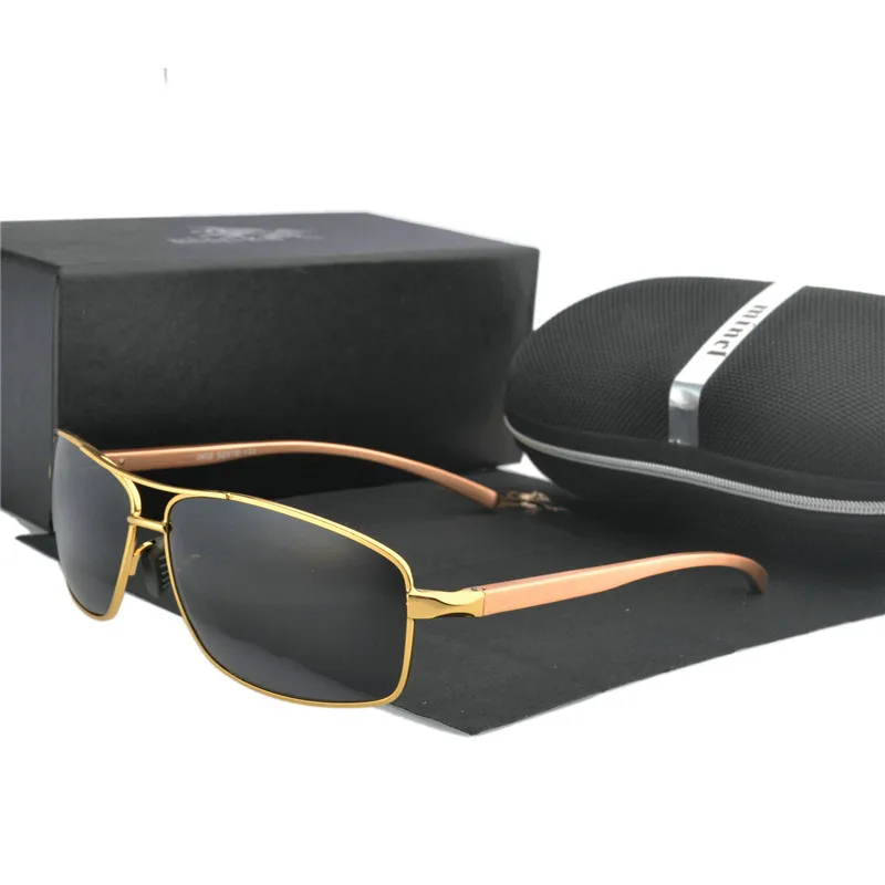 

2019 new Men Women Classic RetroAluminum magnesium Polarized Sunglasses Design Square Frame 100% UV Protection FML