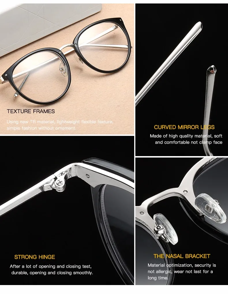 Стильные женские оптические очки в винтажном стиле, металлическая оправа для очков