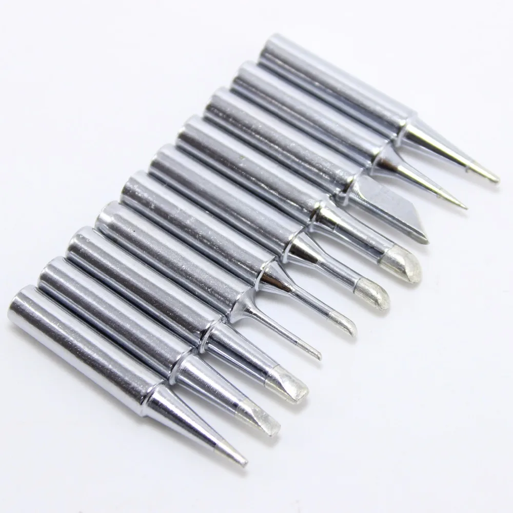 10pcs/lot Solder Iron Tip 900M T For 936 SAIKE ATTEN GORDAK KADA YIHUA Soldering Rework Station