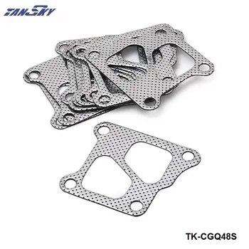 

10PCS/LOT GASKET FOR MITSUBISH EVO 4 5 6 7 8 9 4G63 TD05 MANIFOLD TO TURBO GASKET TK-CGQ48S