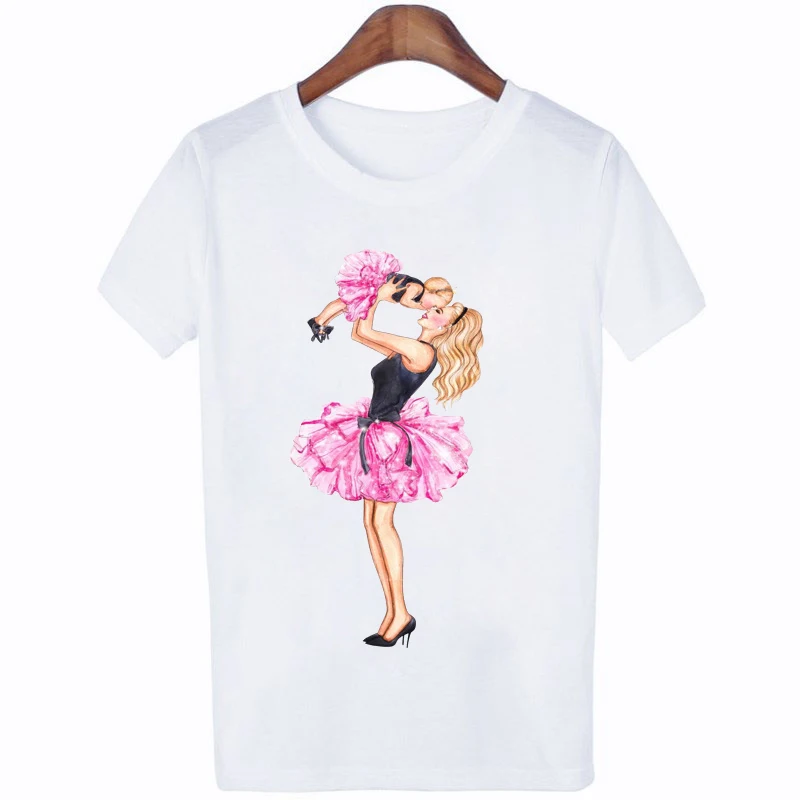 

WVIOCE New Arrival T Shirt Shirt Korean Fashion Clothing Harajuku Kawaii White T-shirt Super Mom Female Tops Tees