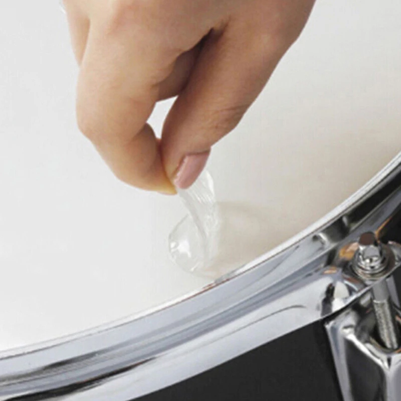 

4Pcs non-toxic Drum Mute Pad Drum Gel Pads Snare Tom Drum Muffler Mute Transparent Percussion Instrument Accessories
