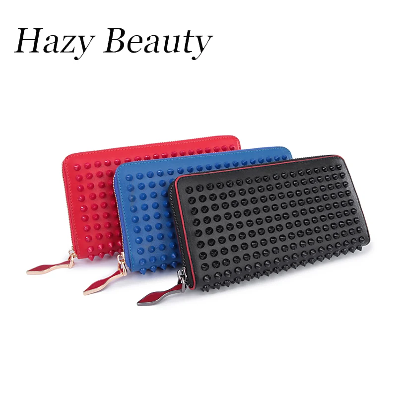Prix pour Beauté brumeuse rock stud femmes anti-rob pic portefeuille 3 version super chic lady main portefeuille haute qualité fille d'argent fetting pusre chaude DH294 Prix pour Beauté brumeuse rock stud femmes anti-rob pic portefeuille 3 version super chic lady main portefeuille haute qualité fille d'argent fetting pusre chaude DH294