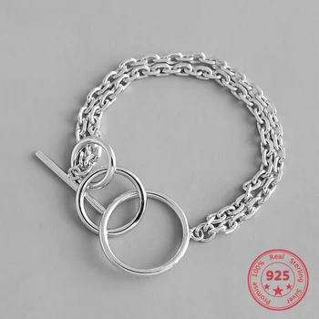 

925 Silver Fashion Geometric Jewelry Bracelet Chain Femme Modis Indian Jewelry