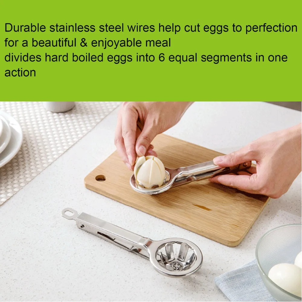 egg slicer with Egg Piercer,for Hard Boiled Eggs Cutter Strawberry