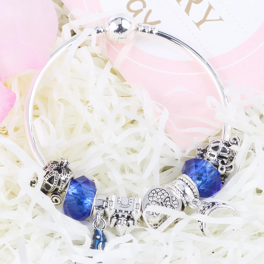 Dodocharms Европейский модный тренд высокое качество подарок DIY подходит для женщин браслеты синий цвет горячие ювелирные изделия