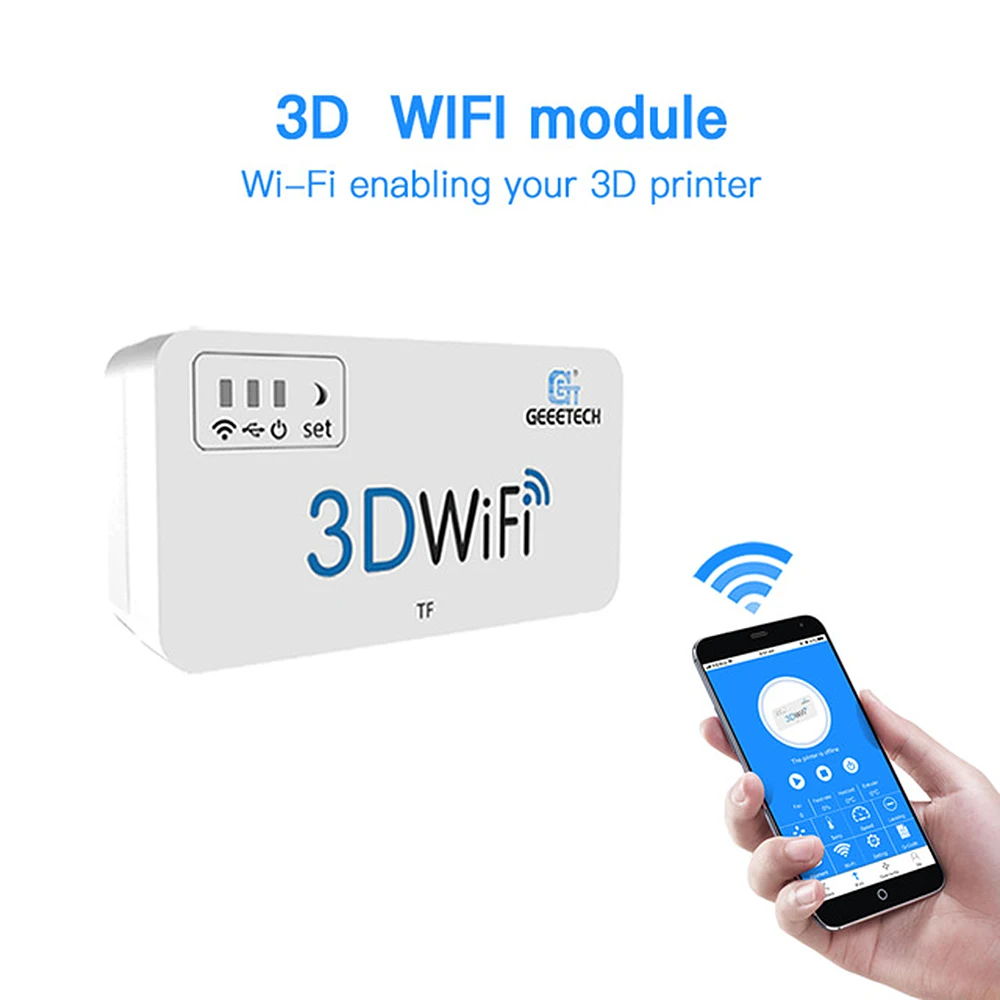 GEEETECH 3D модуль Wi-Fi 3D-принтеры Запчасти экшн-камера с Wi-Fi подключением коробка с TF слотом для карт для Anet A8/Creality CR-10 Беспроводной Управление